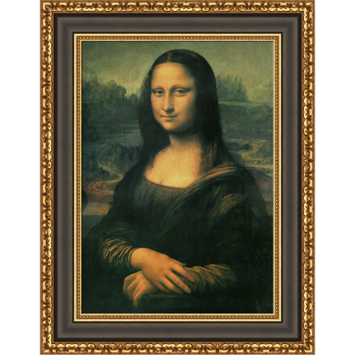 Leonardo da Vinci Mona Lisa Framed Canvas Giclee Print 20.5"x27" (V03